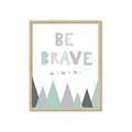 Picture of Be Brave I Pastel _GroupedProduct_Rectangle_Portrait_Mini_ _GroupedProduct_Rectangle_Portrait_Framed_Matted_