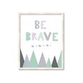 Picture of Be Brave I Pastel _GroupedProduct_Rectangle_Portrait_Mini_ _GroupedProduct_Rectangle_Portrait_Framed_Matted_