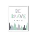 Picture of Be Brave I Pastel _GroupedProduct_Rectangle_Portrait_Mini_ _GroupedProduct_Rectangle_Portrait_Framed_Matted_