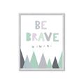 Picture of Be Brave I Pastel _GroupedProduct_Rectangle_Portrait_Mini_ _GroupedProduct_Rectangle_Portrait_Framed_Matted_