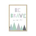 Picture of Be Brave I Pastel _GroupedProduct_Rectangle_Portrait_Mini_ _GroupedProduct_Rectangle_Portrait_Framed_Matted_
