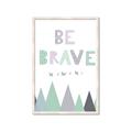 Picture of Be Brave I Pastel _GroupedProduct_Rectangle_Portrait_Mini_ _GroupedProduct_Rectangle_Portrait_Framed_Matted_