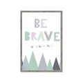 Picture of Be Brave I Pastel _GroupedProduct_Rectangle_Portrait_Mini_ _GroupedProduct_Rectangle_Portrait_Framed_Matted_