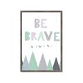Picture of Be Brave I Pastel _GroupedProduct_Rectangle_Portrait_Mini_ _GroupedProduct_Rectangle_Portrait_Framed_Matted_