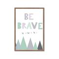 Picture of Be Brave I Pastel _GroupedProduct_Rectangle_Portrait_Mini_ _GroupedProduct_Rectangle_Portrait_Framed_Matted_