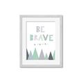 Picture of Be Brave I Pastel _GroupedProduct_Rectangle_Portrait_Mini_ _GroupedProduct_Rectangle_Portrait_Framed_Matted_