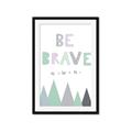 Picture of Be Brave I Pastel _GroupedProduct_Rectangle_Portrait_Mini_ _GroupedProduct_Rectangle_Portrait_Framed_Matted_