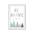Picture of Be Brave I Pastel _GroupedProduct_Rectangle_Portrait_Mini_ _GroupedProduct_Rectangle_Portrait_Framed_Matted_