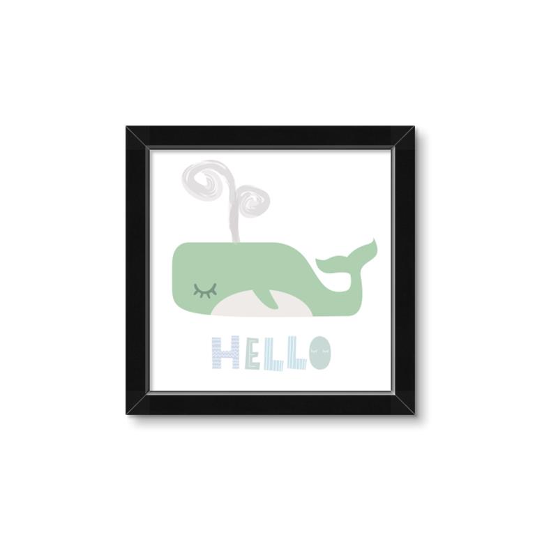 Picture of Whale Hello _GroupedProduct_Square_Mini_ _GroupedProduct_Square_Framed_Matted_
