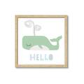 Picture of Whale Hello _GroupedProduct_Square_Mini_ _GroupedProduct_Square_Framed_Matted_