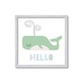 Picture of Whale Hello _GroupedProduct_Square_Mini_ _GroupedProduct_Square_Framed_Matted_