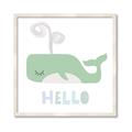 Picture of Whale Hello _GroupedProduct_Square_Mini_ _GroupedProduct_Square_Framed_Matted_
