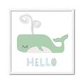 Picture of Whale Hello _GroupedProduct_Square_Mini_ _GroupedProduct_Square_Framed_Matted_