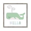 Picture of Whale Hello _GroupedProduct_Square_Mini_ _GroupedProduct_Square_Framed_Matted_