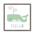 Picture of Whale Hello _GroupedProduct_Square_Mini_ _GroupedProduct_Square_Framed_Matted_