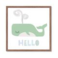 Picture of Whale Hello _GroupedProduct_Square_Mini_ _GroupedProduct_Square_Framed_Matted_