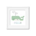 Picture of Whale Hello _GroupedProduct_Square_Mini_ _GroupedProduct_Square_Framed_Matted_