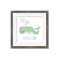 Picture of Whale Hello _GroupedProduct_Square_Mini_ _GroupedProduct_Square_Framed_Matted_