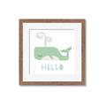 Picture of Whale Hello _GroupedProduct_Square_Mini_ _GroupedProduct_Square_Framed_Matted_