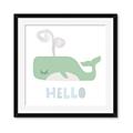 Picture of Whale Hello _GroupedProduct_Square_Mini_ _GroupedProduct_Square_Framed_Matted_