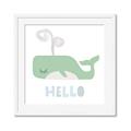 Picture of Whale Hello _GroupedProduct_Square_Mini_ _GroupedProduct_Square_Framed_Matted_