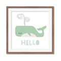 Picture of Whale Hello _GroupedProduct_Square_Mini_ _GroupedProduct_Square_Framed_Matted_