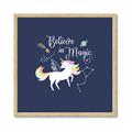 Picture of Believe in Magic Unicorn _GroupedProduct_Square_Mini_ _GroupedProduct_Square_Framed_Matted_