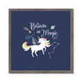 Picture of Believe in Magic Unicorn _GroupedProduct_Square_Mini_ _GroupedProduct_Square_Framed_Matted_