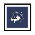 Picture of Believe in Magic Unicorn _GroupedProduct_Square_Mini_ _GroupedProduct_Square_Framed_Matted_