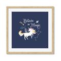 Picture of Believe in Magic Unicorn _GroupedProduct_Square_Mini_ _GroupedProduct_Square_Framed_Matted_