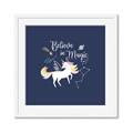 Picture of Believe in Magic Unicorn _GroupedProduct_Square_Mini_ _GroupedProduct_Square_Framed_Matted_