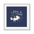 Picture of Believe in Magic Unicorn _GroupedProduct_Square_Mini_ _GroupedProduct_Square_Framed_Matted_