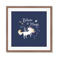 Picture of Believe in Magic Unicorn _GroupedProduct_Square_Mini_ _GroupedProduct_Square_Framed_Matted_