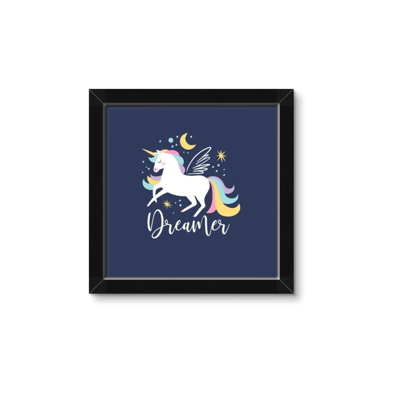 Picture of Dreamer Unicorn _GroupedProduct_Square_Mini_ _GroupedProduct_Square_Framed_Matted_