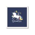 Picture of Dreamer Unicorn _GroupedProduct_Square_Mini_ _GroupedProduct_Square_Framed_Matted_
