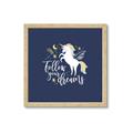 Picture of Follow your Dreams Unicorn _GroupedProduct_Square_Mini_ _GroupedProduct_Square_Framed_Matted_
