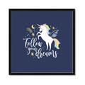 Picture of Follow your Dreams Unicorn _GroupedProduct_Square_Mini_ _GroupedProduct_Square_Framed_Matted_
