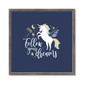 Picture of Follow your Dreams Unicorn _GroupedProduct_Square_Mini_ _GroupedProduct_Square_Framed_Matted_