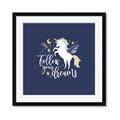 Picture of Follow your Dreams Unicorn _GroupedProduct_Square_Mini_ _GroupedProduct_Square_Framed_Matted_