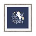 Picture of Follow your Dreams Unicorn _GroupedProduct_Square_Mini_ _GroupedProduct_Square_Framed_Matted_