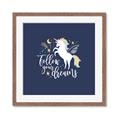 Picture of Follow your Dreams Unicorn _GroupedProduct_Square_Mini_ _GroupedProduct_Square_Framed_Matted_