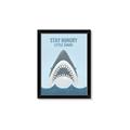 Picture of Stay Hungry Shark _GroupedProduct_Rectangle_Portrait_Mini_ _GroupedProduct_Rectangle_Portrait_Framed_Matted_