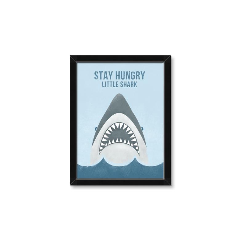 Picture of Stay Hungry Shark _GroupedProduct_Rectangle_Portrait_Mini_ _GroupedProduct_Rectangle_Portrait_Framed_Matted_