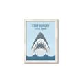 Picture of Stay Hungry Shark _GroupedProduct_Rectangle_Portrait_Mini_ _GroupedProduct_Rectangle_Portrait_Framed_Matted_