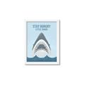 Picture of Stay Hungry Shark _GroupedProduct_Rectangle_Portrait_Mini_ _GroupedProduct_Rectangle_Portrait_Framed_Matted_