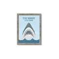 Picture of Stay Hungry Shark _GroupedProduct_Rectangle_Portrait_Mini_ _GroupedProduct_Rectangle_Portrait_Framed_Matted_
