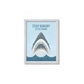 Picture of Stay Hungry Shark _GroupedProduct_Rectangle_Portrait_Mini_ _GroupedProduct_Rectangle_Portrait_Framed_Matted_