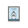 Picture of Stay Hungry Shark _GroupedProduct_Rectangle_Portrait_Mini_ _GroupedProduct_Rectangle_Portrait_Framed_Matted_