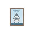 Picture of Stay Hungry Shark _GroupedProduct_Rectangle_Portrait_Mini_ _GroupedProduct_Rectangle_Portrait_Framed_Matted_