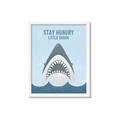 Picture of Stay Hungry Shark _GroupedProduct_Rectangle_Portrait_Mini_ _GroupedProduct_Rectangle_Portrait_Framed_Matted_